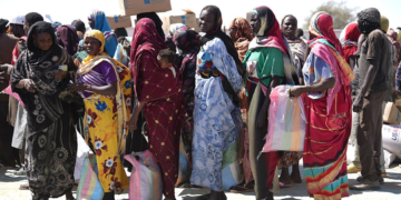 Sudanese refugees in Adre Chad 2025