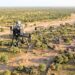A drone flying over the Sahel