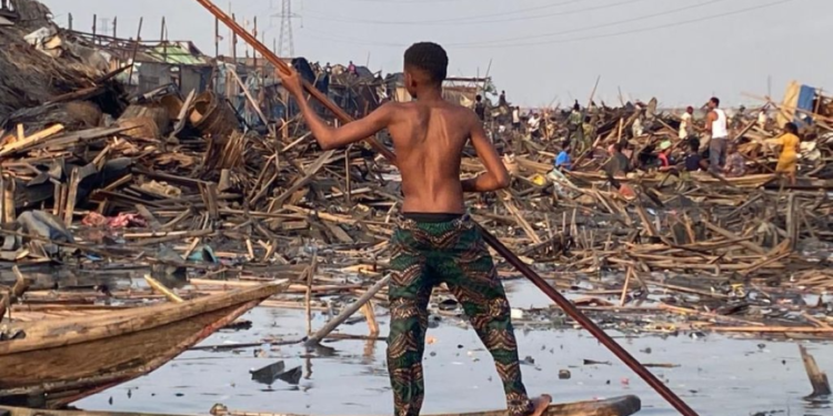 Makoko is a waterfront community of 300,000 persons